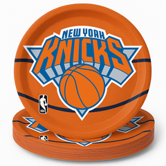New York Knicks 7" Round Paper Plates - NBA Party Collection