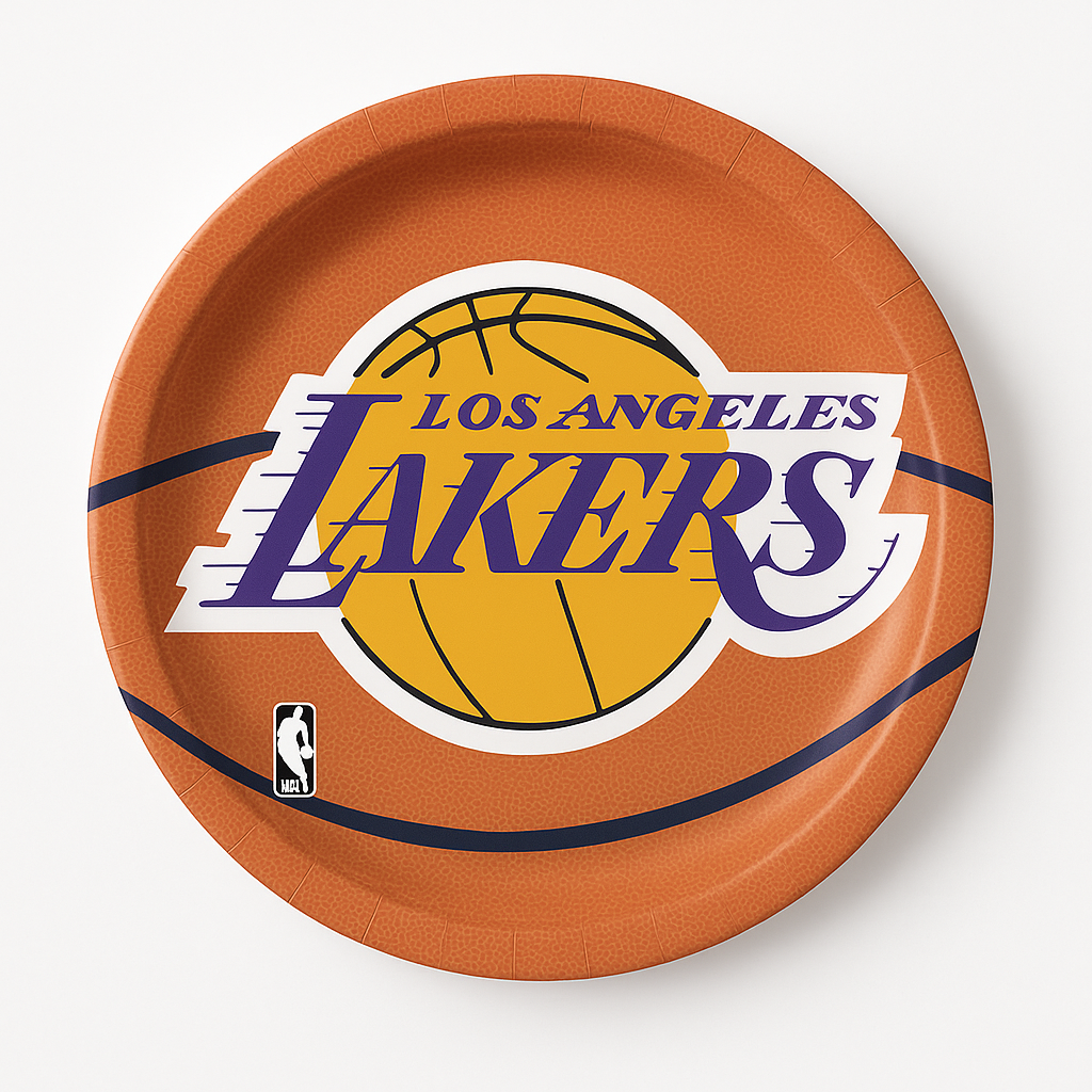 Los Angeles Lakers 7" Dessert Plates - 8 Pack