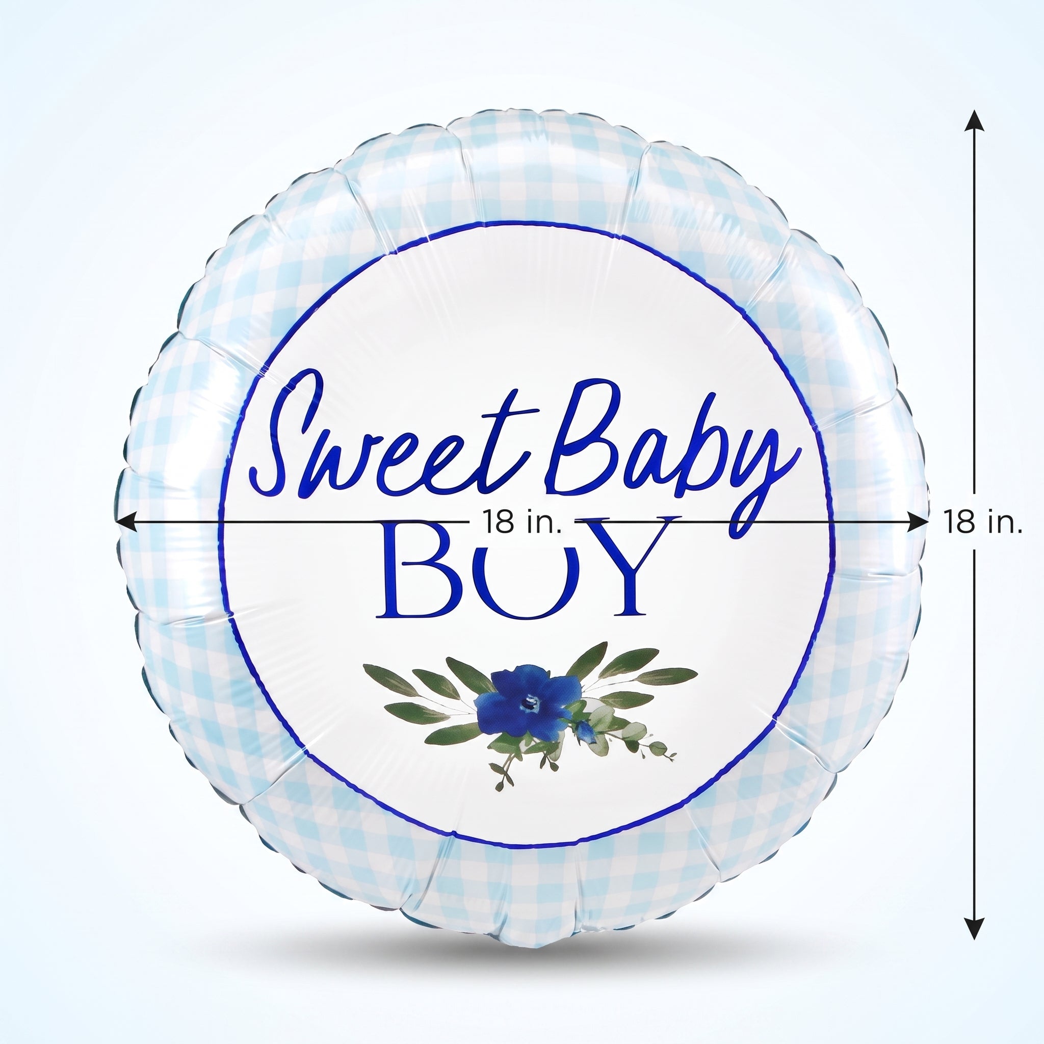 Sweet Baby Boy Blue Foil Balloon