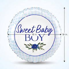 Sweet Baby Boy Blue Foil Balloon