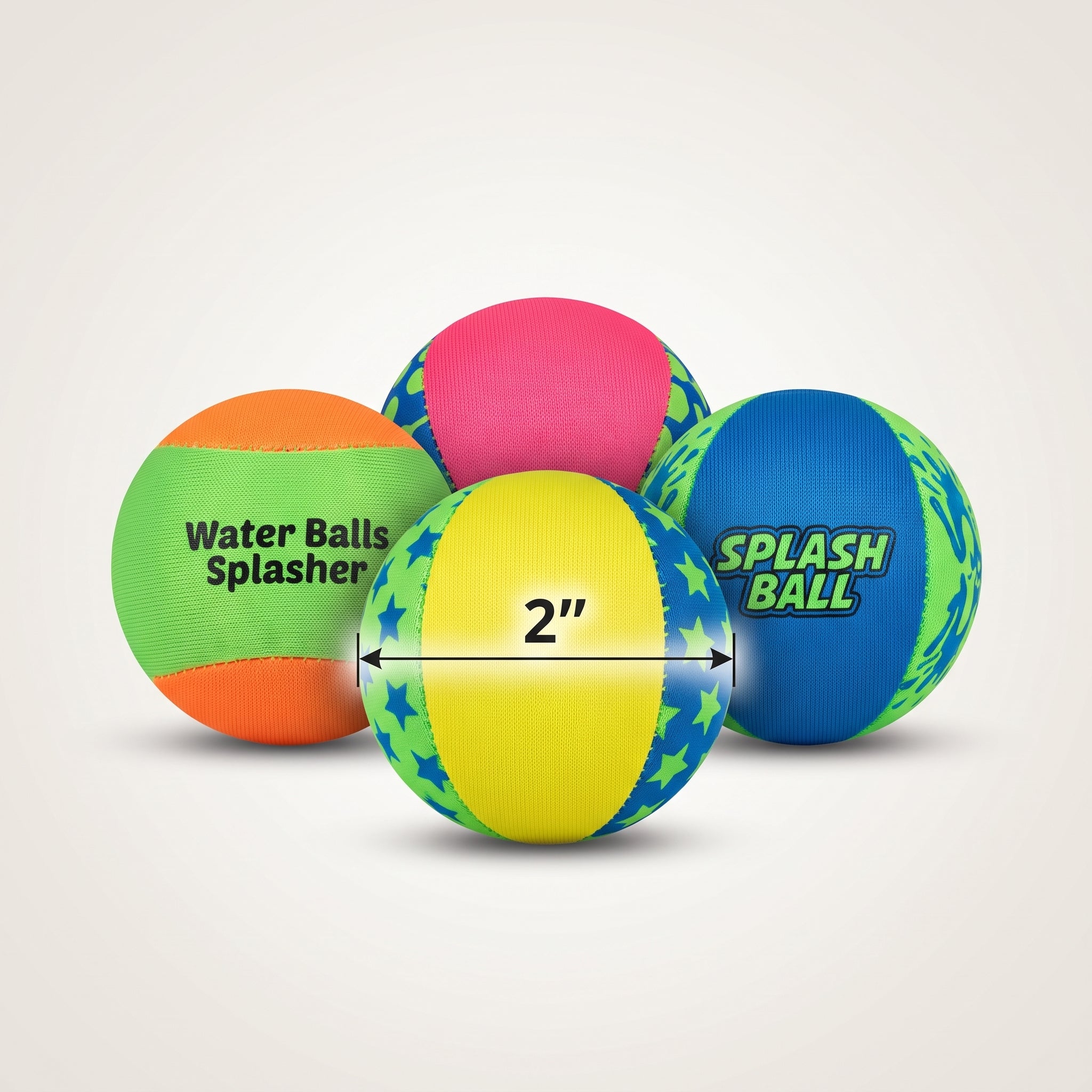Vibrant Summer Splash Balls - 24 Pack