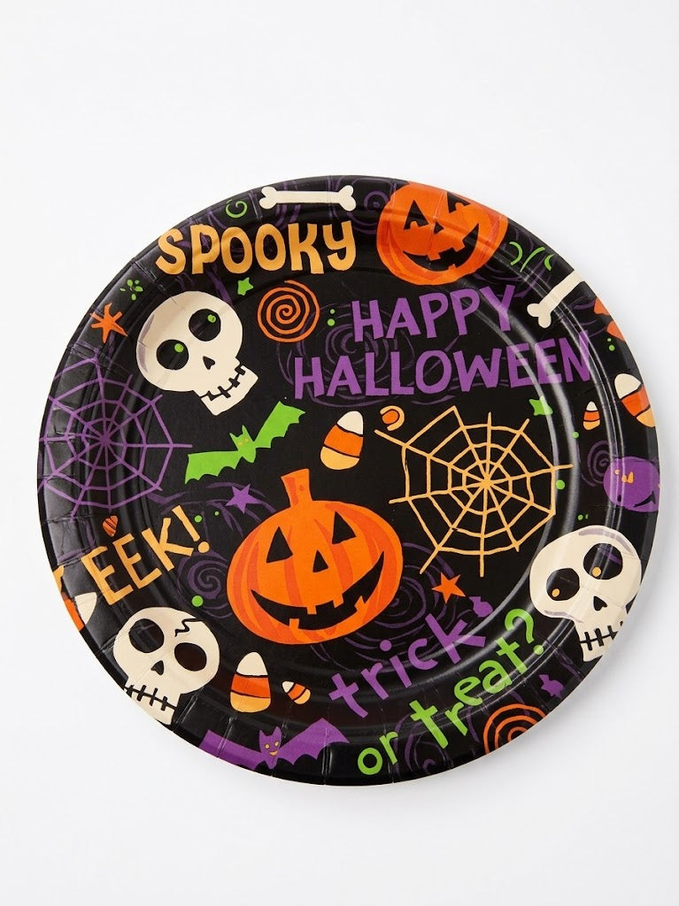 Spooktacular Halloween 6.75" Round Paper Plates