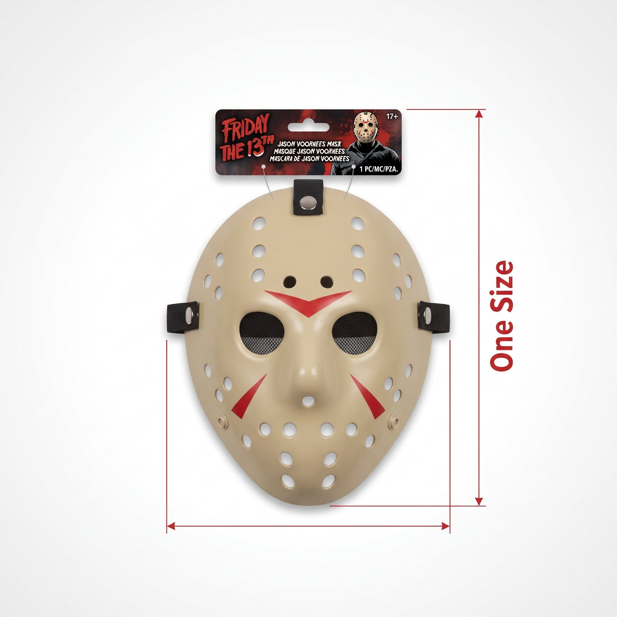 Friday the 13th Jason Voorhees Hockey Mask - Halloween Costume Accessory