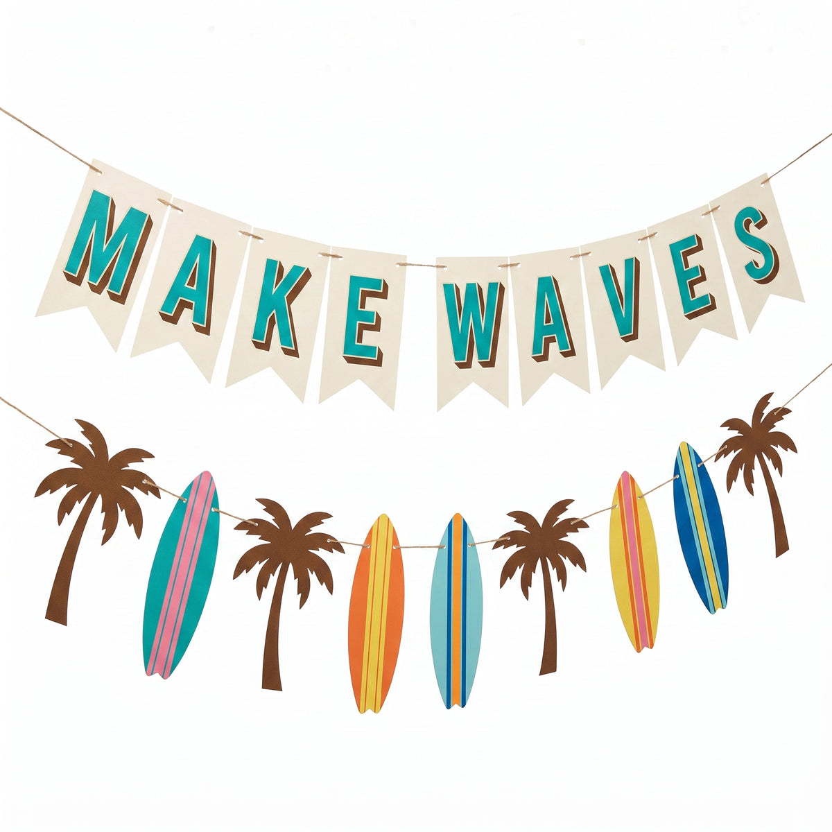 Beach Life "Make Waves" Summer Banners, 10-ft, 2-Pack