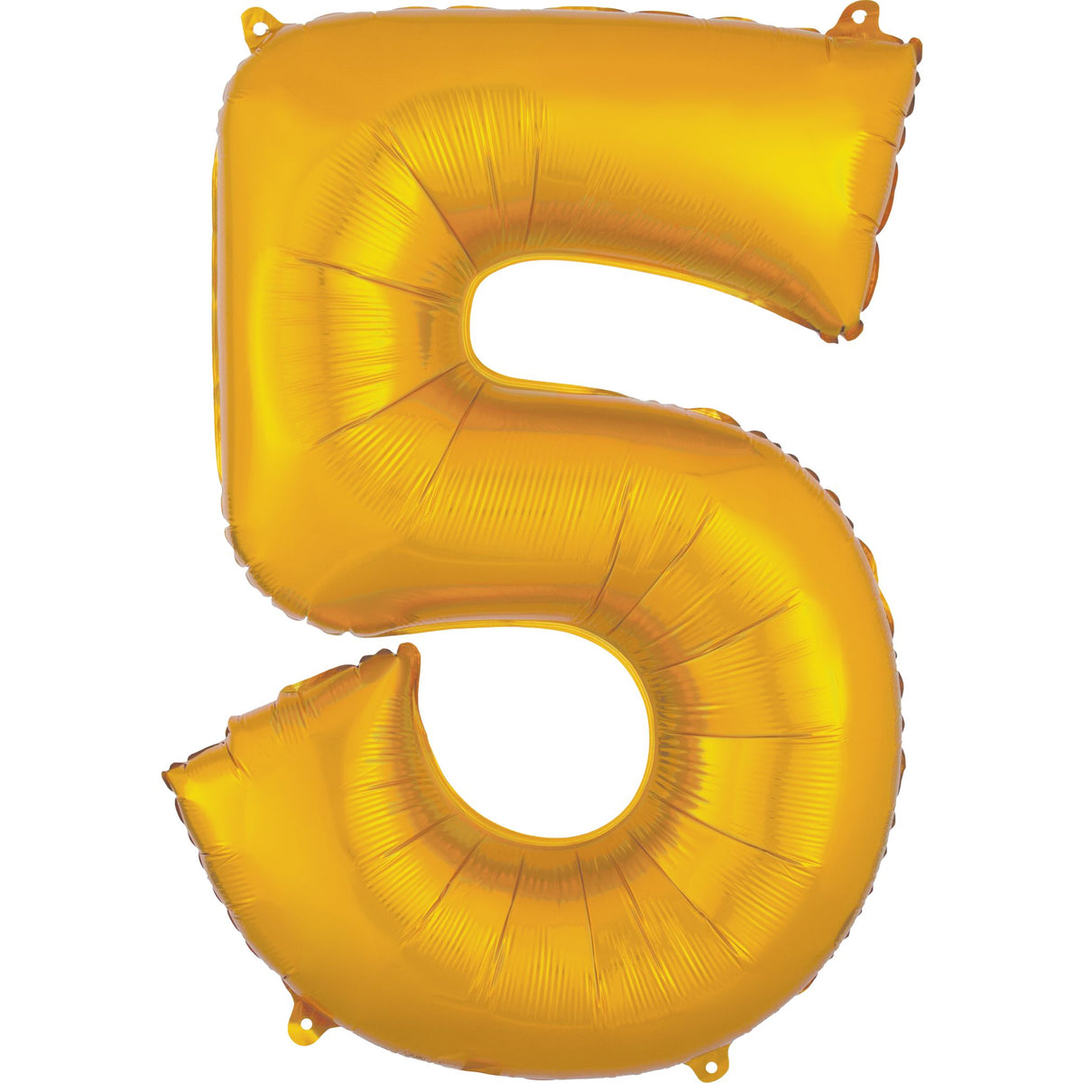Gold Number 5 Foil Supershape Balloon