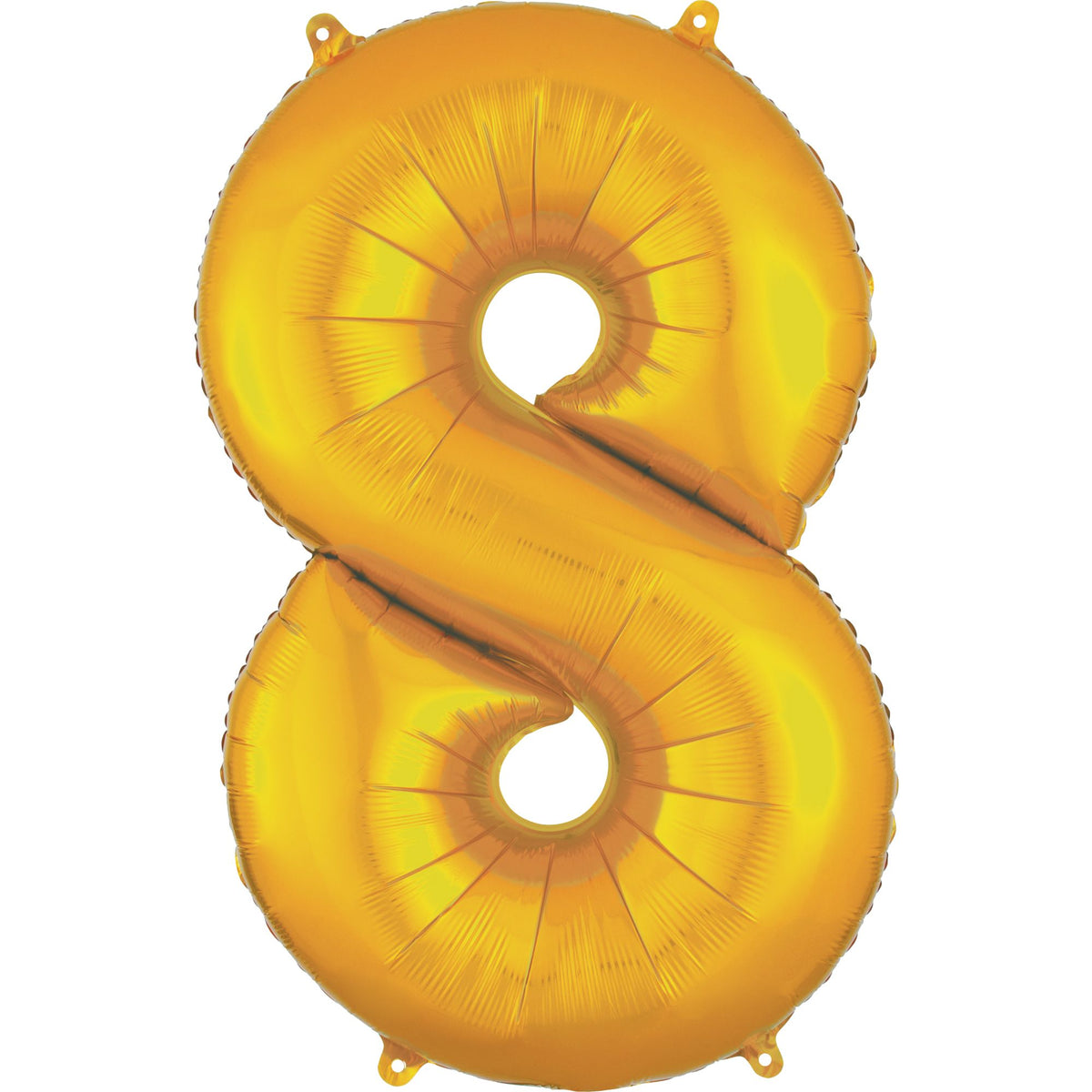 Gold Number 8 Foil SuperShape Balloon