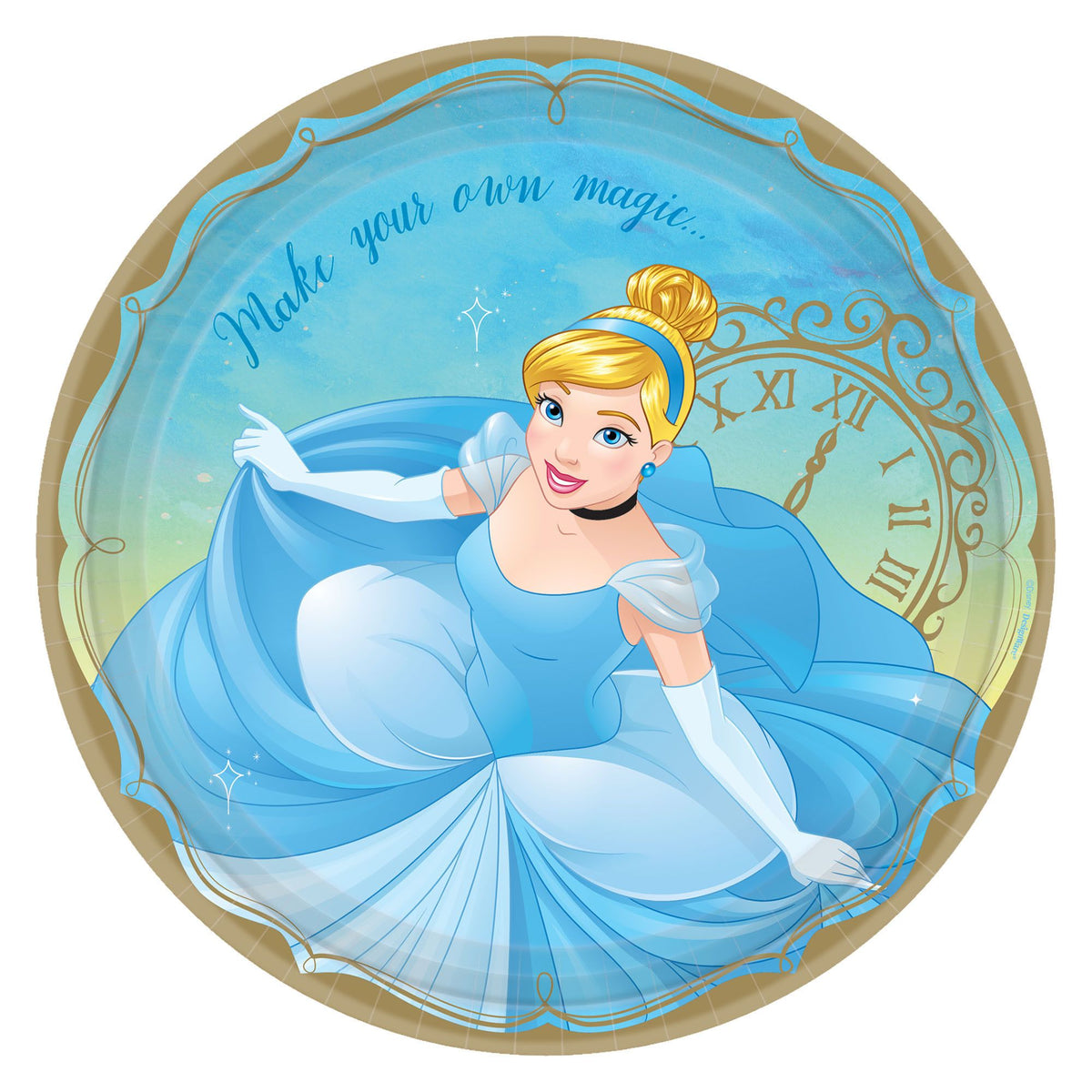 Disney Princess Cinderella "Make Your Own Magic" 9-Inch Paper Plates