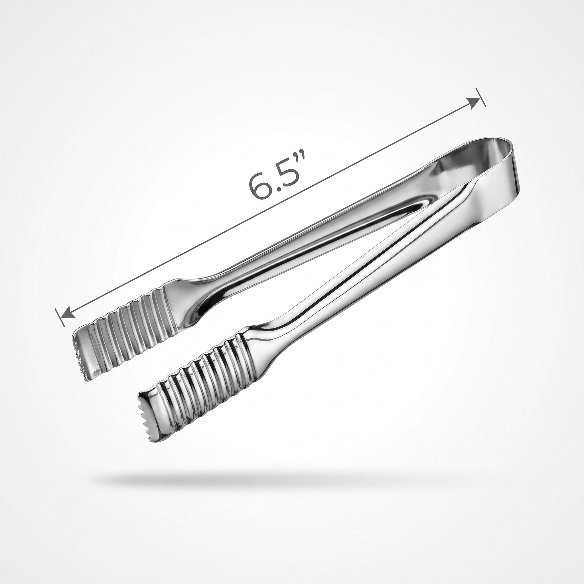 Silver Mini Metallic Tongs - 6.5"