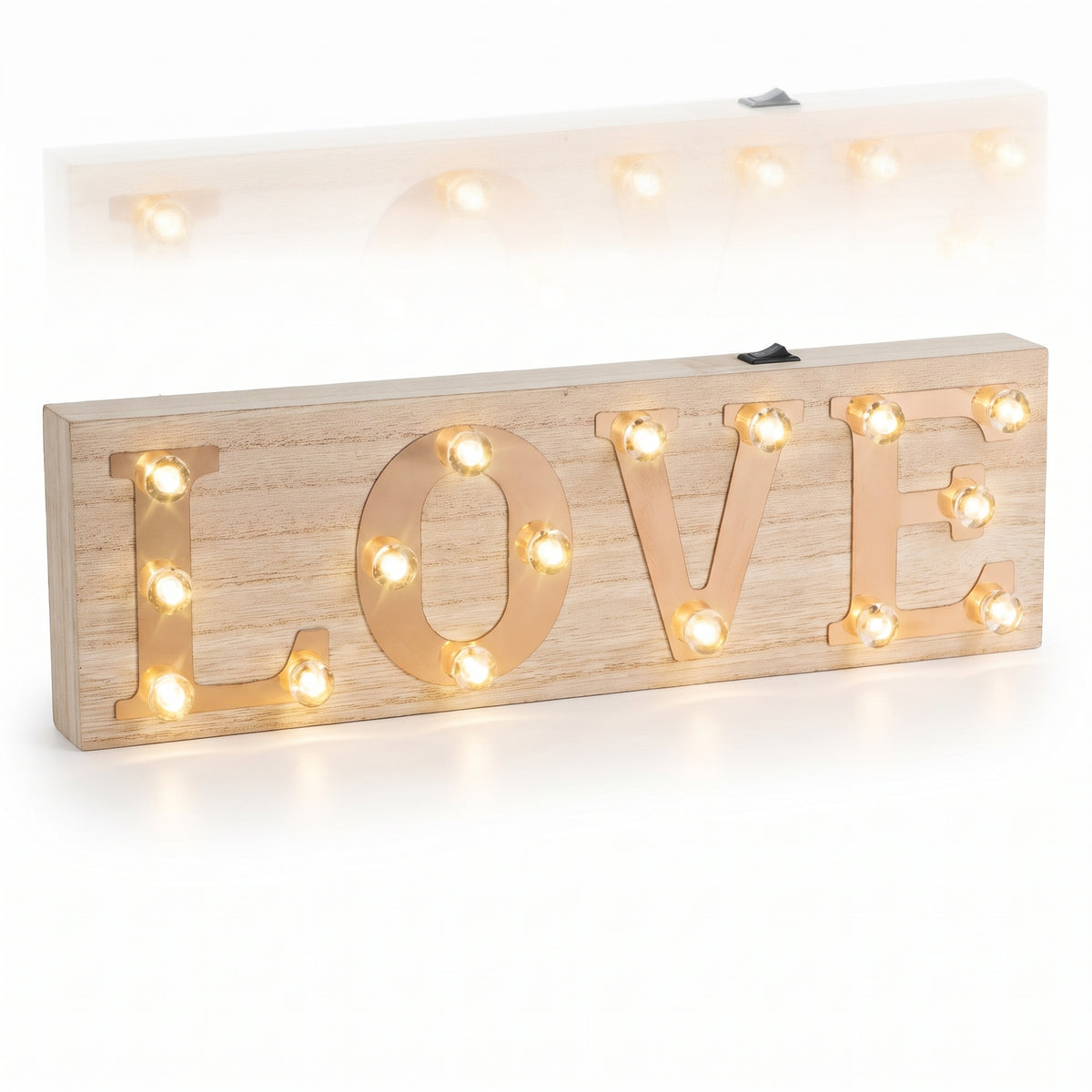 Illuminated LOVE Light-Up Plaque
