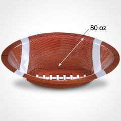 Football Plastic Serving Bowl - 14.25" Game Day Snack Holder