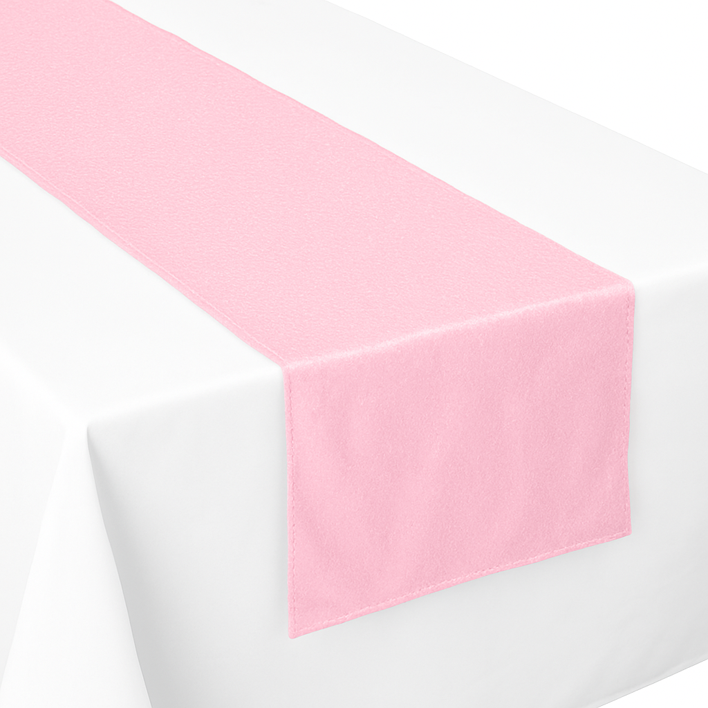 Pretty Pastels Pink Sequin Fabric Table Runner