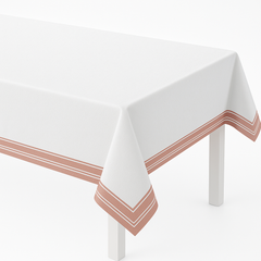Elegant Rose Gold Airlaid Table Cover - 54" x 102"