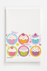Cupcake Party Birthday Plastic Table Cover