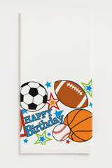 Sports Party Birthday Plastic Table Cover