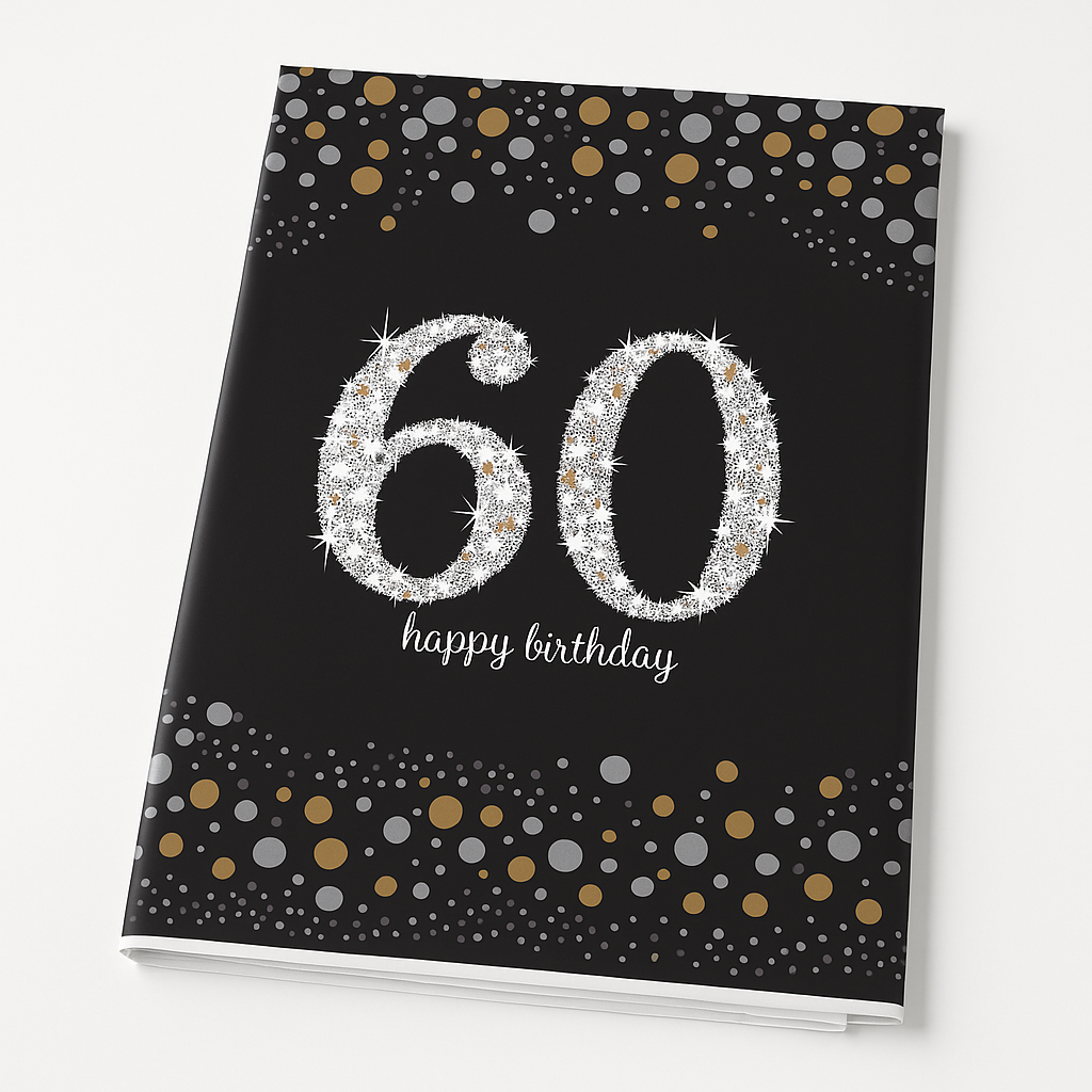 Sparkling Celebration Plastic Birthday Table Cover