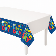 Bold Happy Birthday Plastic Table Cover