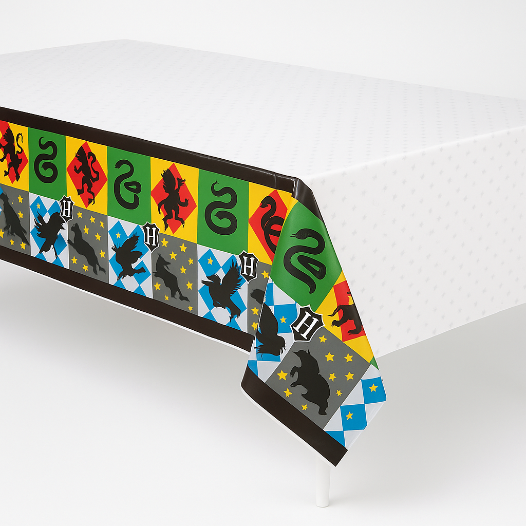 Harry Potter Hogwarts House Plastic Table Cover