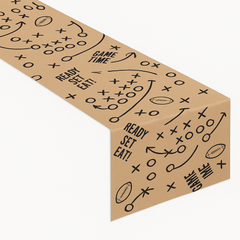 Football Playbook Paper Table Runner - 72-Inch
