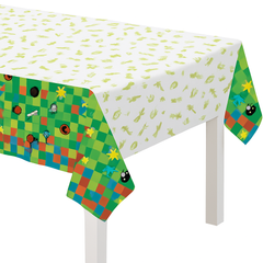 Pixel Party Plastic Table Cover - Gamers Birthday Theme