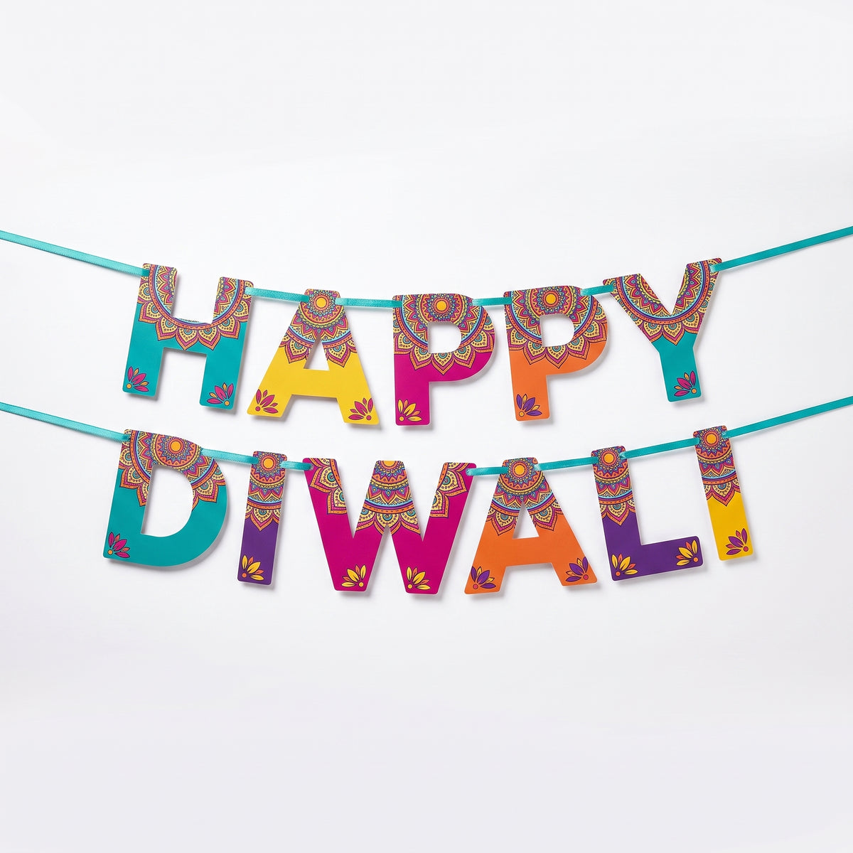 Festive "Happy Diwali" Hanging Banner Decoration Kit
