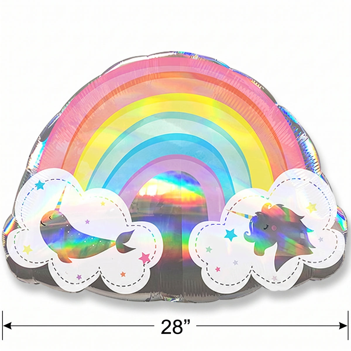 Magical Rainbow Foil Super Shape Balloon