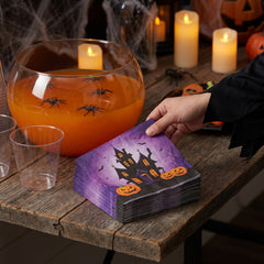 Spooksville Halloween Beverage Napkins - 5 In. X 5 In.
