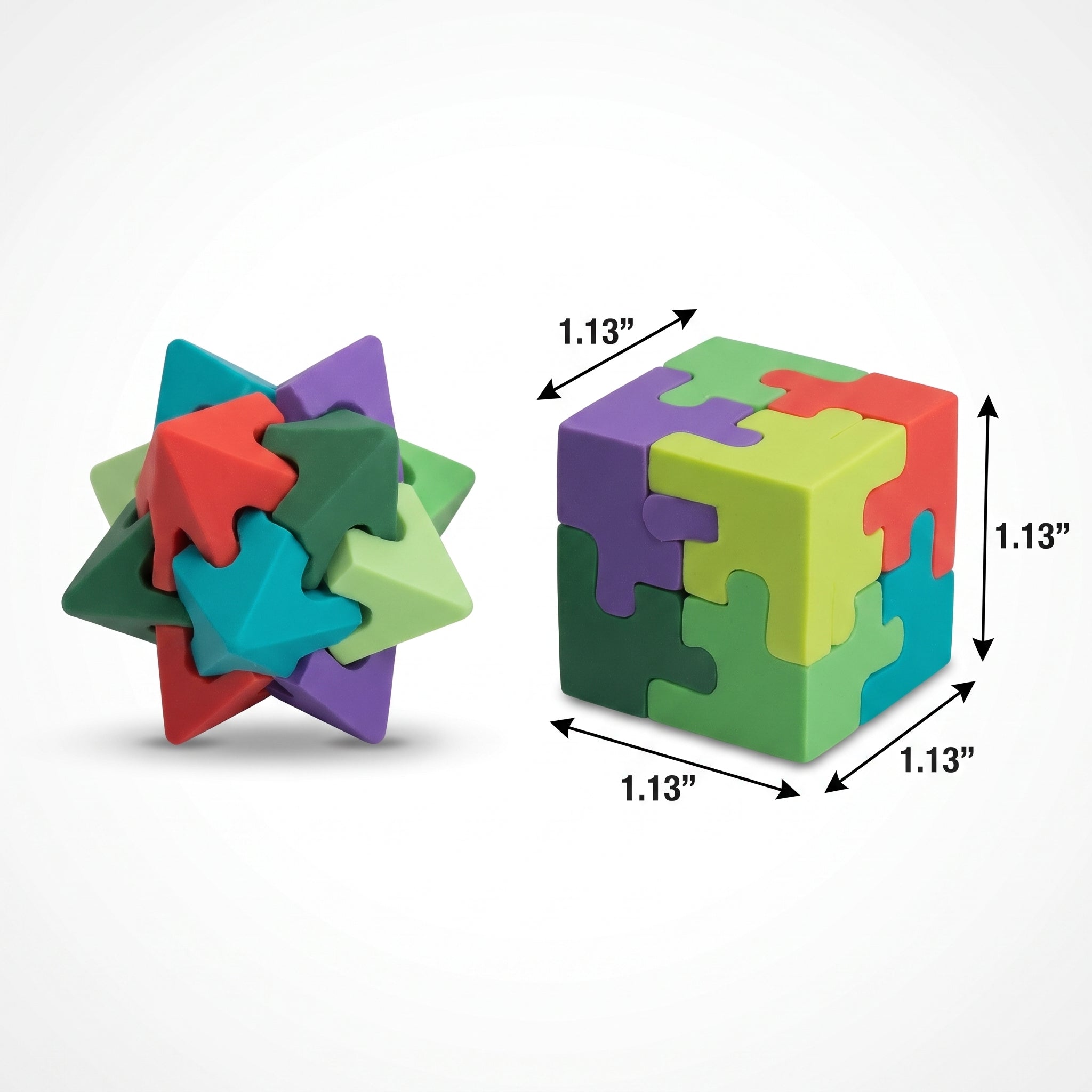 Pixel Party Puzzle Erasers - 12 Pack