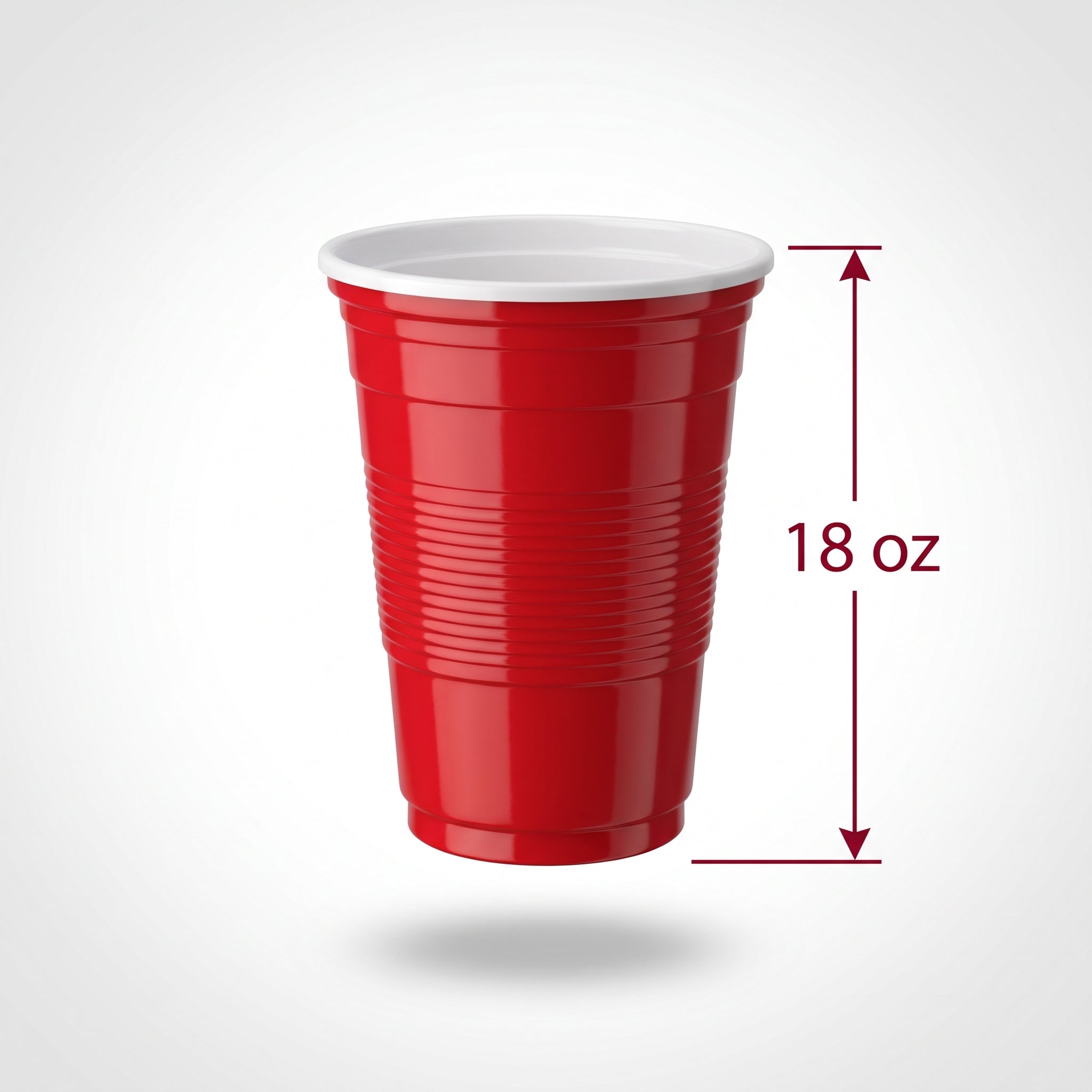 Classic Red 18oz Plastic Party Cups