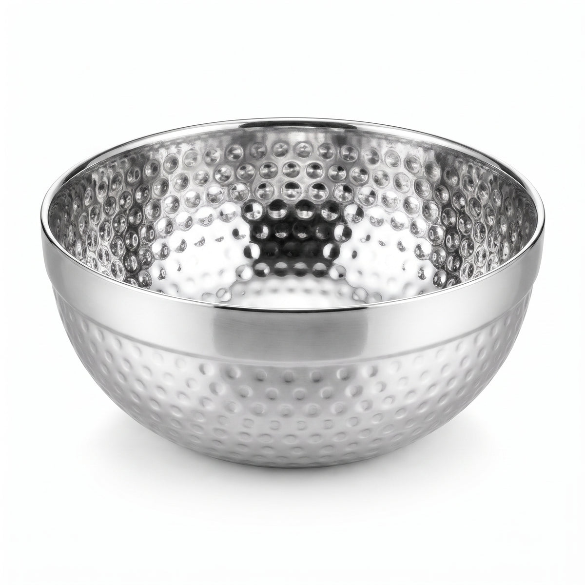 Elegant 5.75" Hammered Stainless Steel Bowl
