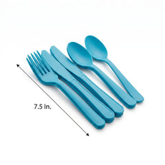 Caribbean Blue Cutlery Set - 7.5 in. - 24 Count