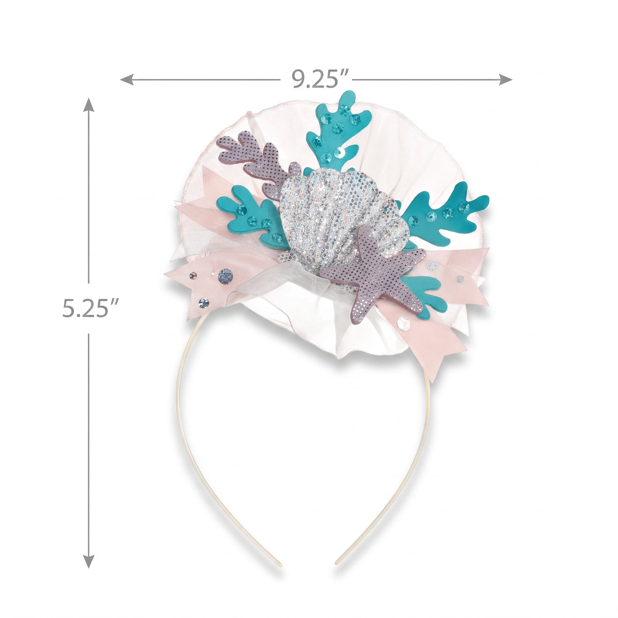 Shimmering Mermaid Seashell Deluxe Headband
