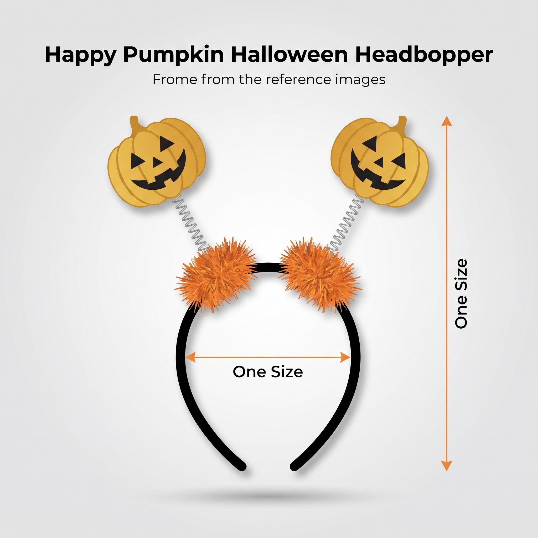 Happy Pumpkin Halloween Headbopper
