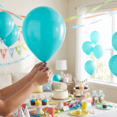 Luxaire Premium 12" Turquoise Latex Balloons - 25 Pack