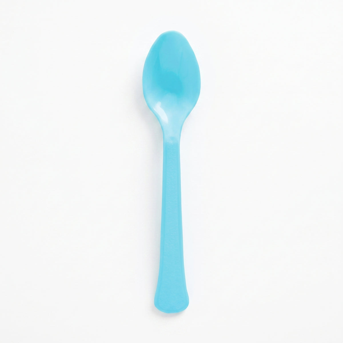 Caribbean Blue Plastic Spoon - 7.5 in.