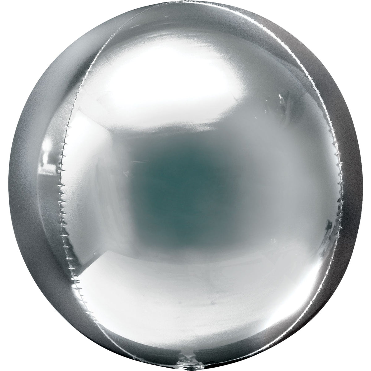 16-Inch Silver Orbz Metallic Foil Balloon