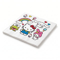 Hello Kitty & Friends Lunch Napkins - 6.5 In. x 6.5 In. - 16 Count