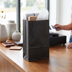 Black Paper Treat Bags - 12 Pack