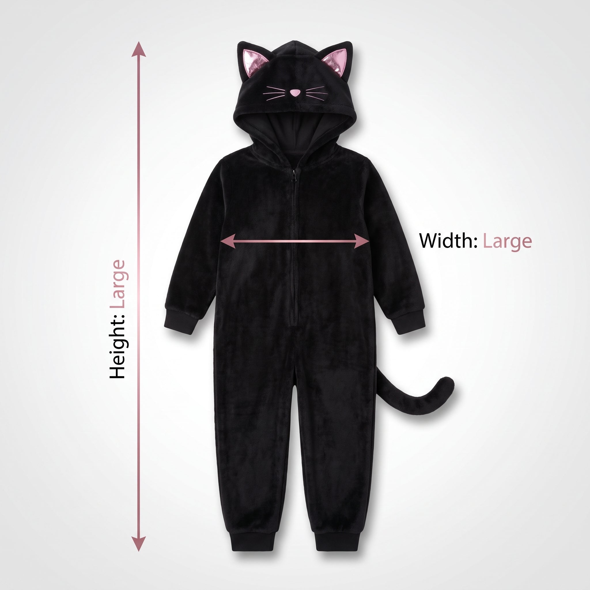 Toddler & Kids' Black Cat Zipster Costume with Hood - Halloween Special