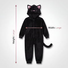 Toddler & Kids' Black Cat Zipster Costume with Hood - Halloween Special