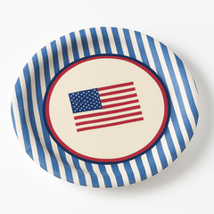 Patriotic Striped 10.5" Paper Plates