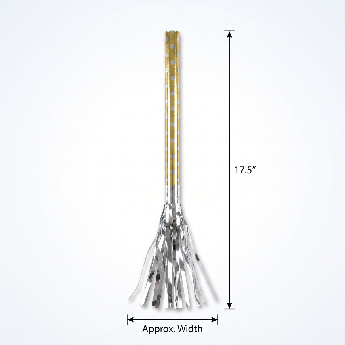 Silver & Gold Fringed Party Blowouts