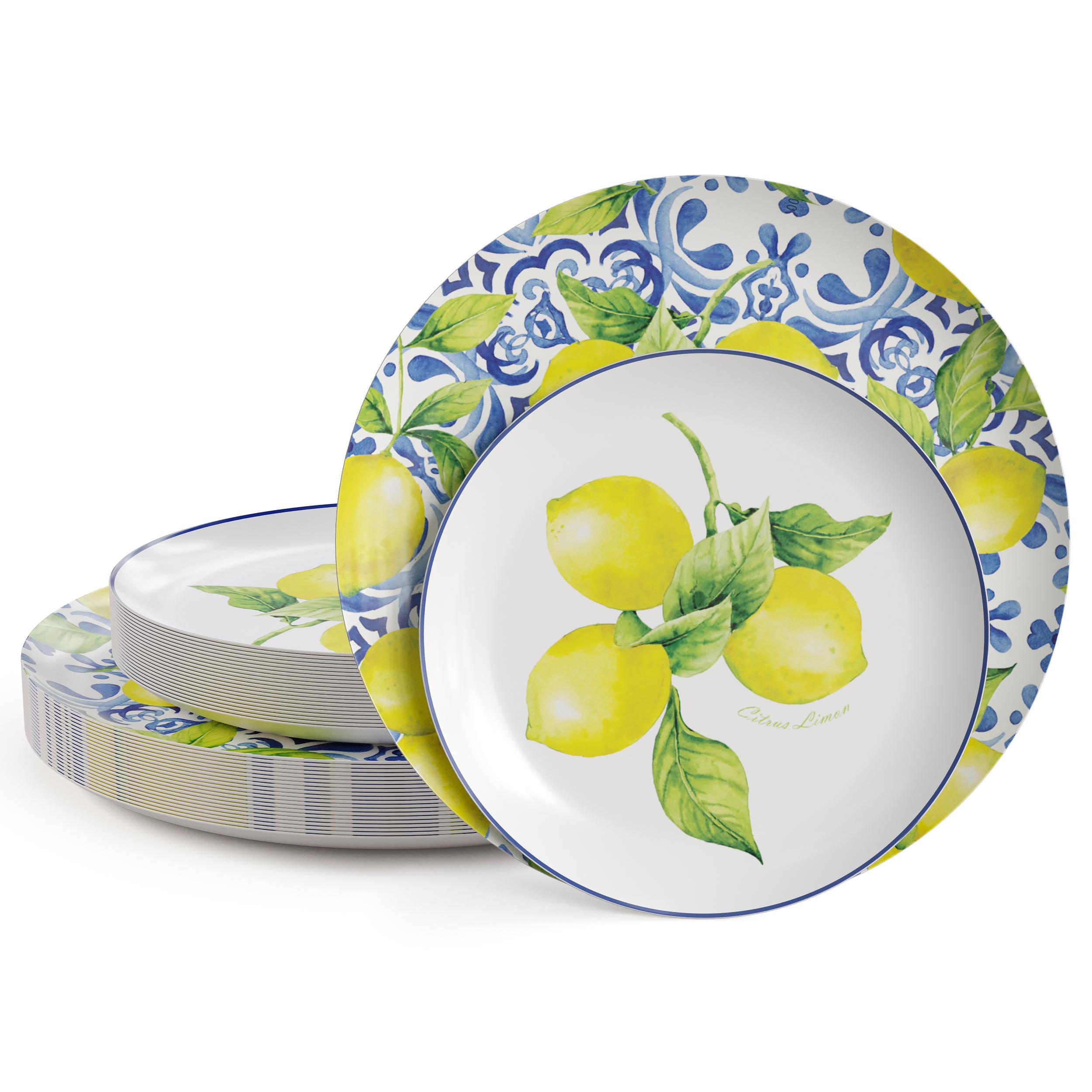 8 In. Earthtrends Tuscan Design Plates | 20 Count