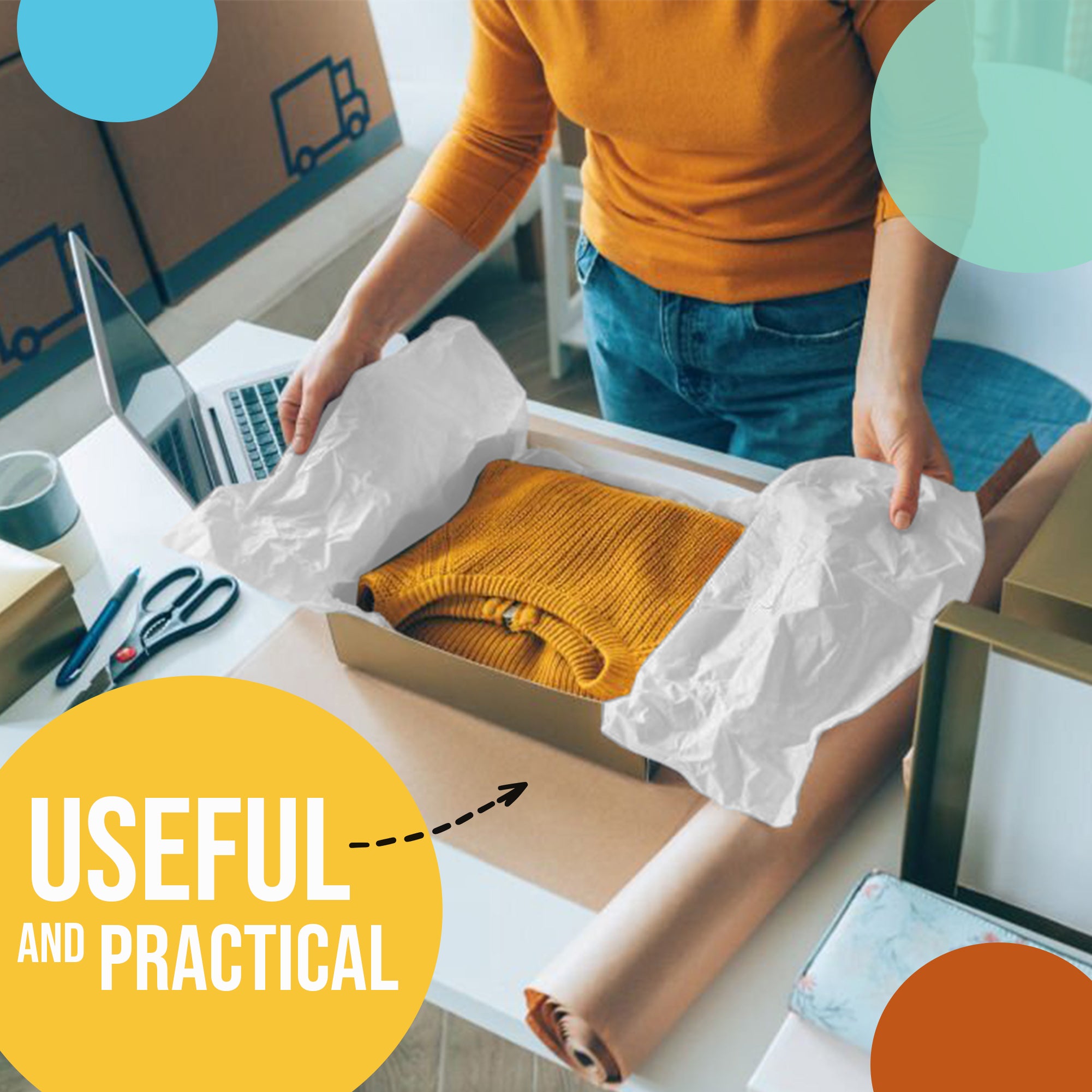 Grey Tissue Paper 15 in. x 20 in. | 480 Sheets