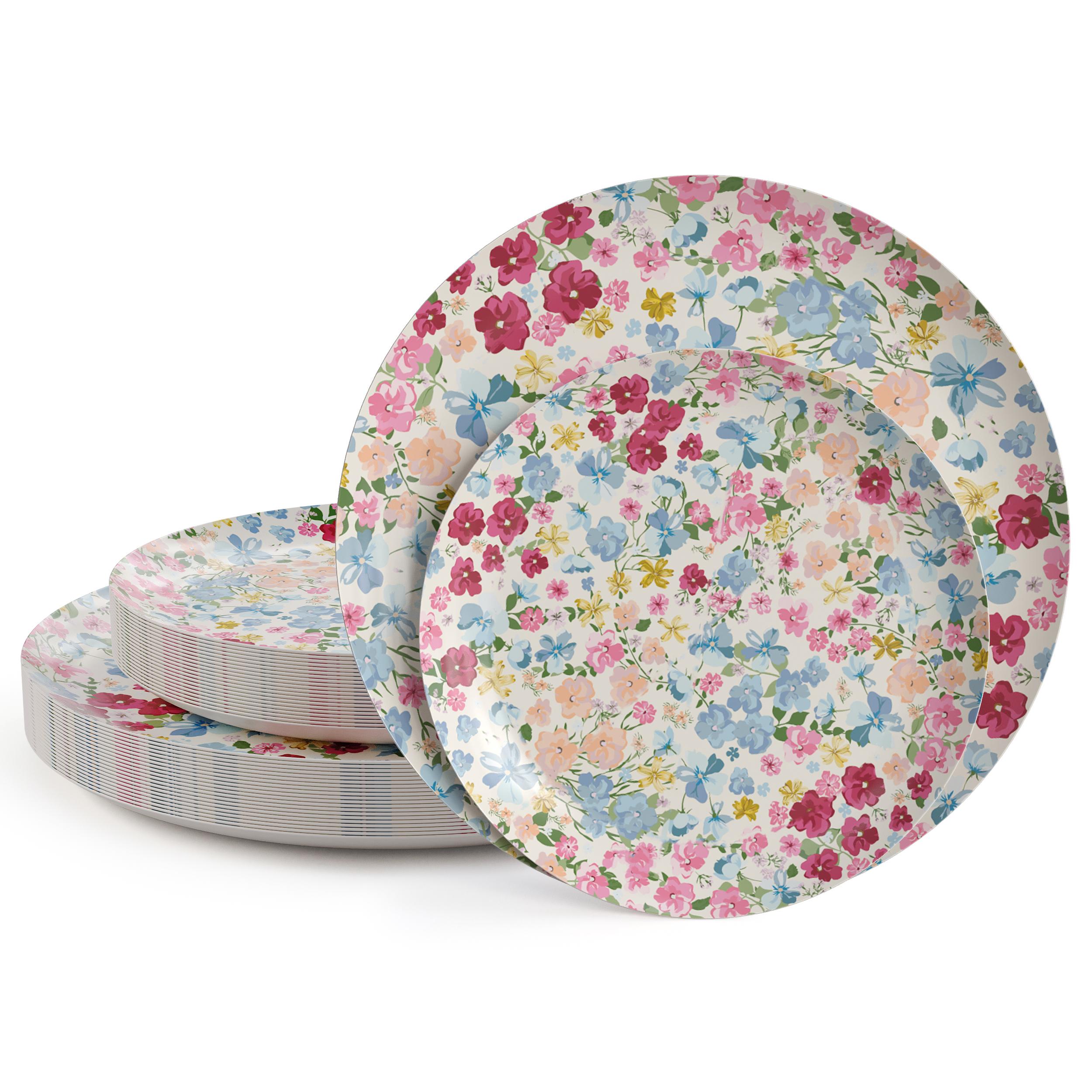 8 In. Earthtrends Meadow Design Plates | 20 Count