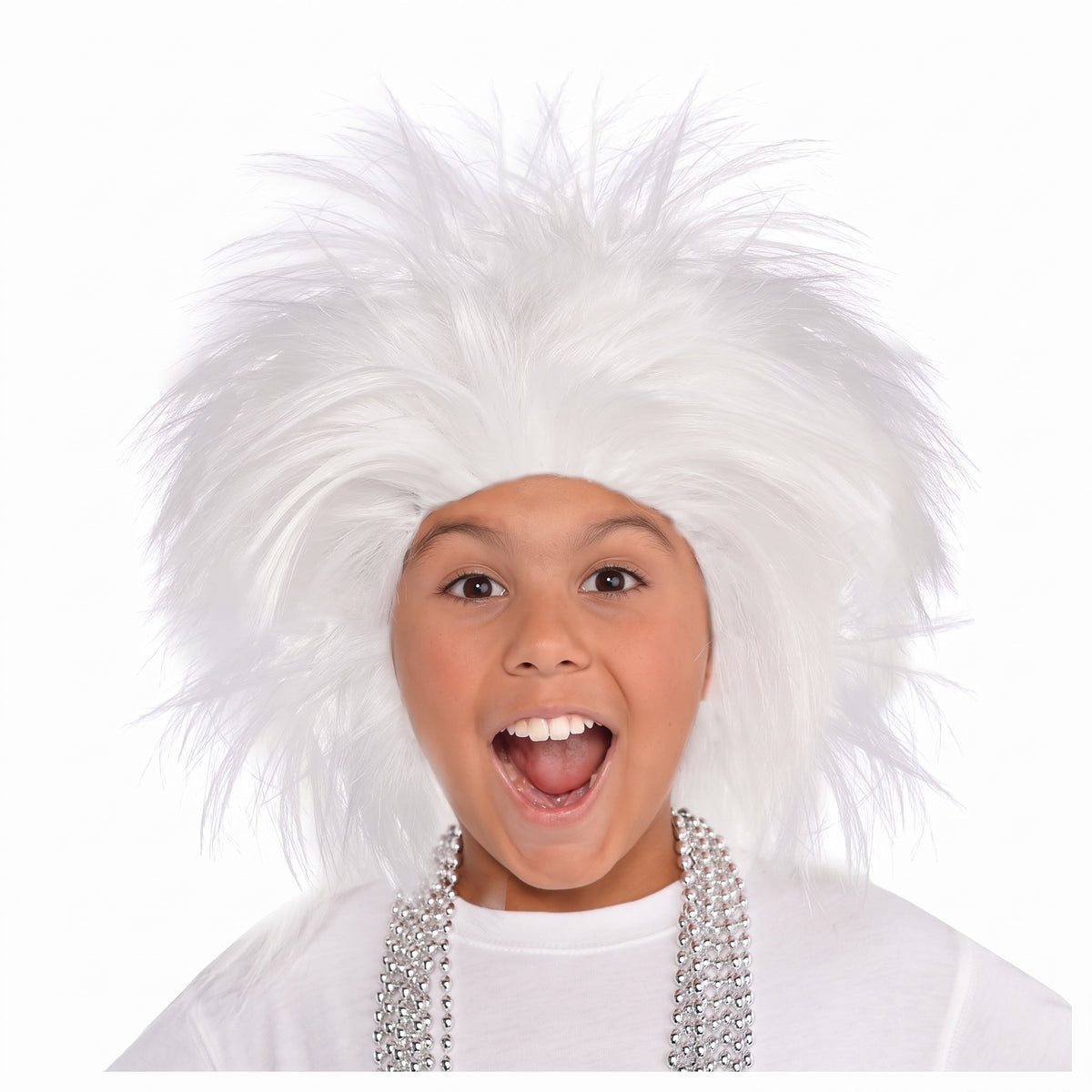 Wild Team Spirit White Crazy Wig