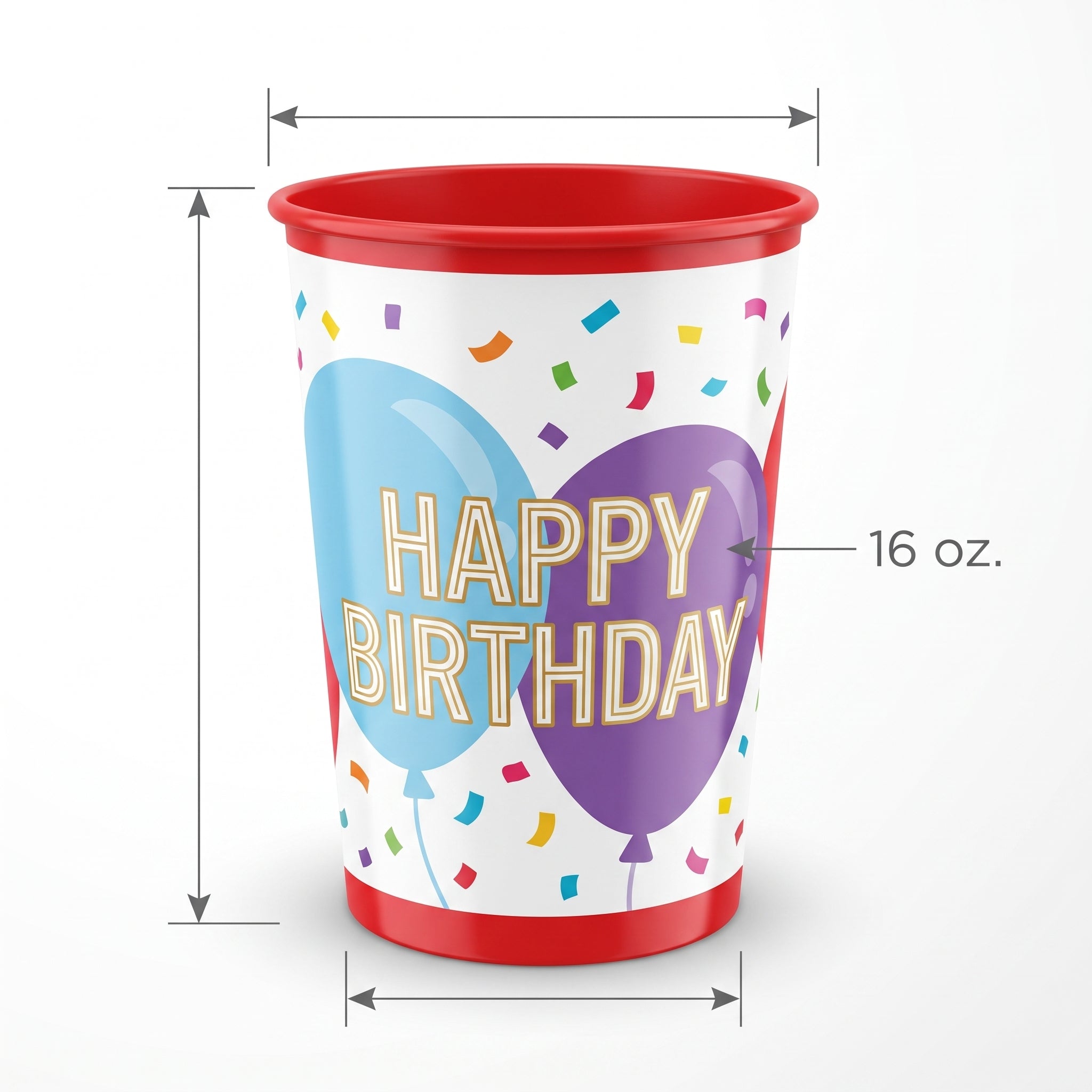 Rainbow Birthday Favor Cup