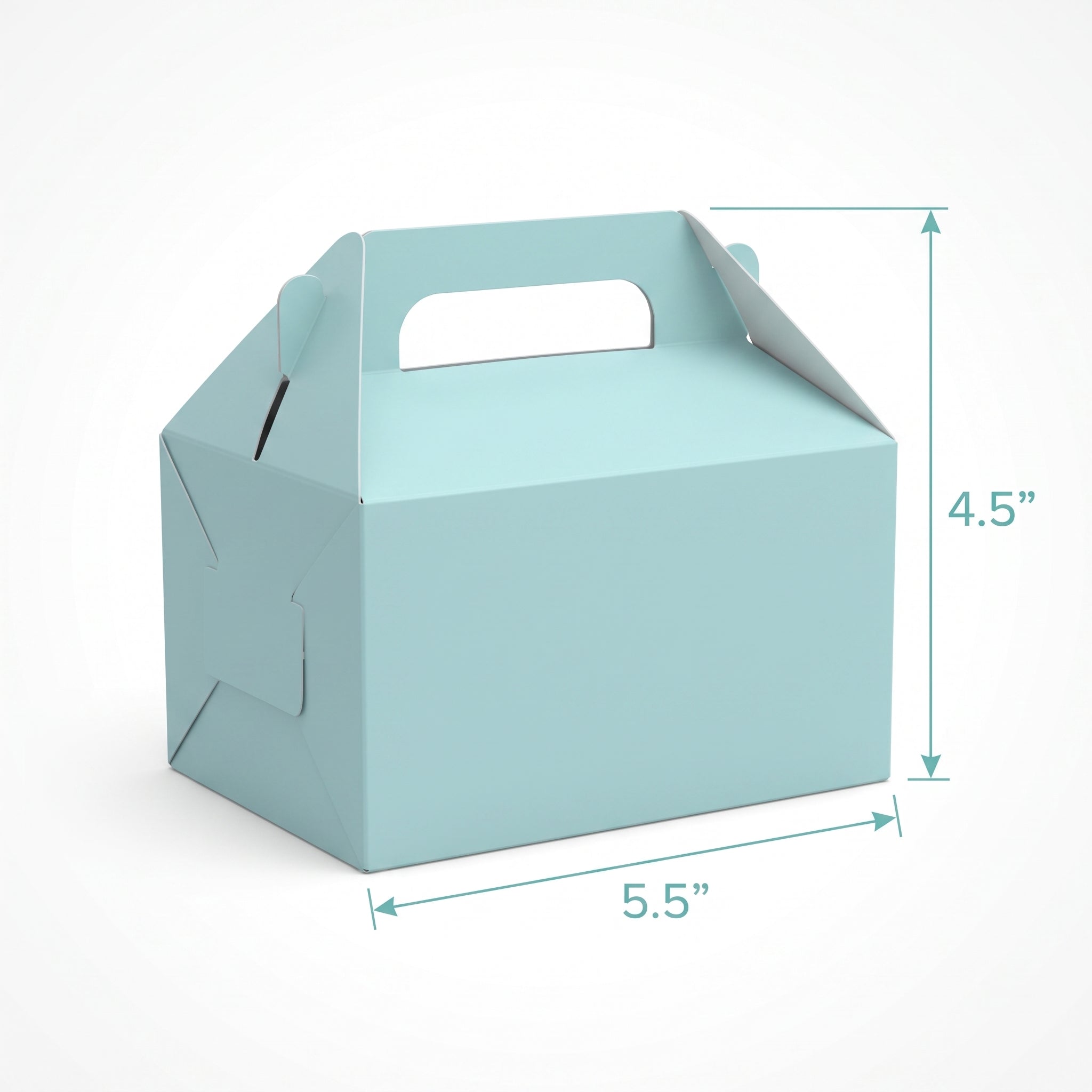 Robin's Egg Blue Gable Box for Candy Buffets