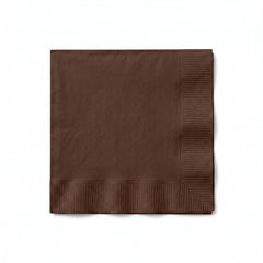 Chocolate Brown Luncheon Napkins - 6.5 in. x 6.5 in.