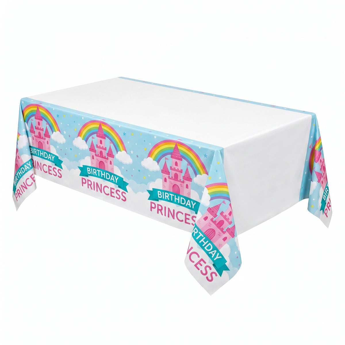 Enchanting Princess Castle Birthday Table Cover