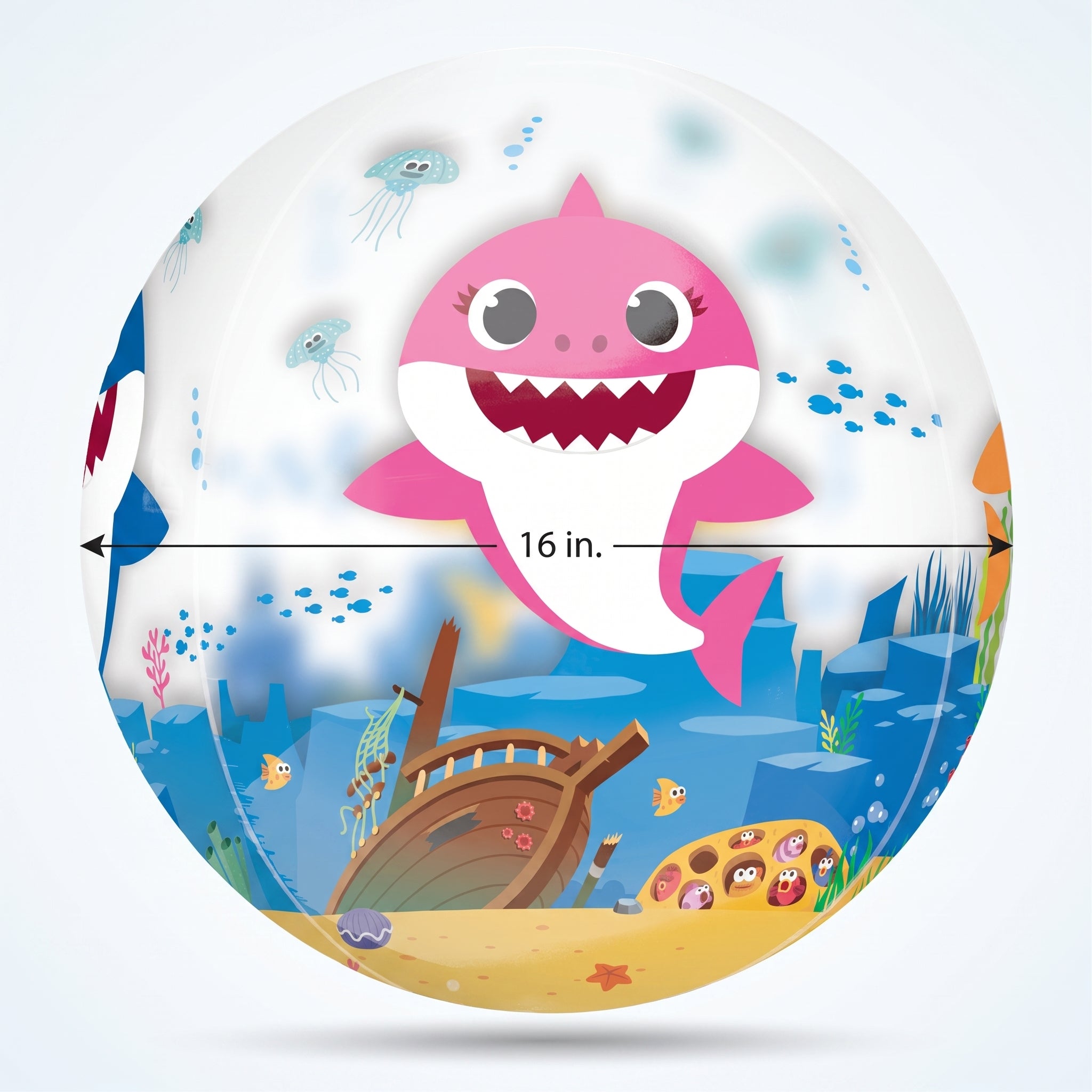 Baby Shark Orbz Balloon - Underwater Adventure
